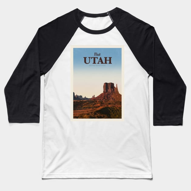 Visit Utah Baseball T-Shirt by Mercury Club
